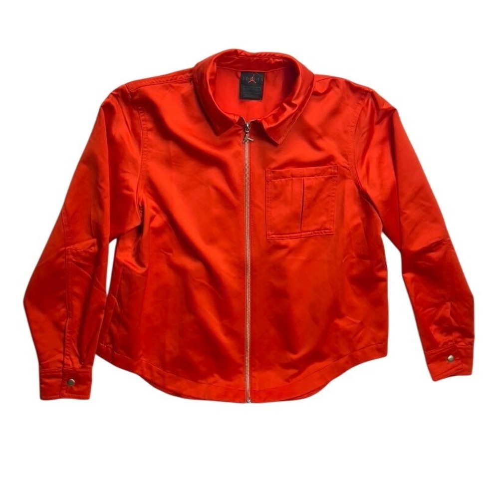 Jordan Jumpman‎ Zip Front Loose Fit Orange Track Jacket Size S